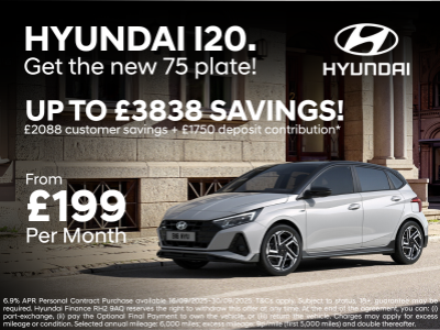 Drive Away in a Hyundai i20 from Just £199/Month – Save Up to £3,838, Limited Stock!